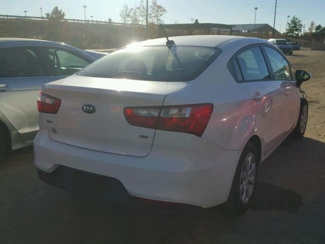 KNADM4A31G6574830 - 2016 KIA RIO LX WHITE photo 4