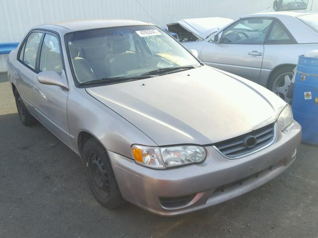 1NXBR12E11Z518704 - 2001 TOYOTA COROLLA CE GOLD photo 1