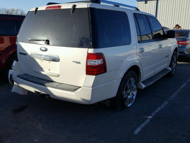 1FMFU19577LA95390 - 2007 FORD EXPEDITION WHITE photo 4