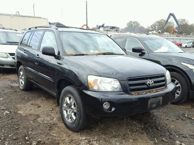 JTEEP21A540037955 - 2004 TOYOTA HIGHLANDER BLACK photo 1