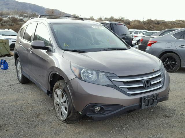 5J6RM4H71CL028519 - 2012 HONDA CR-V EXL BROWN photo 1