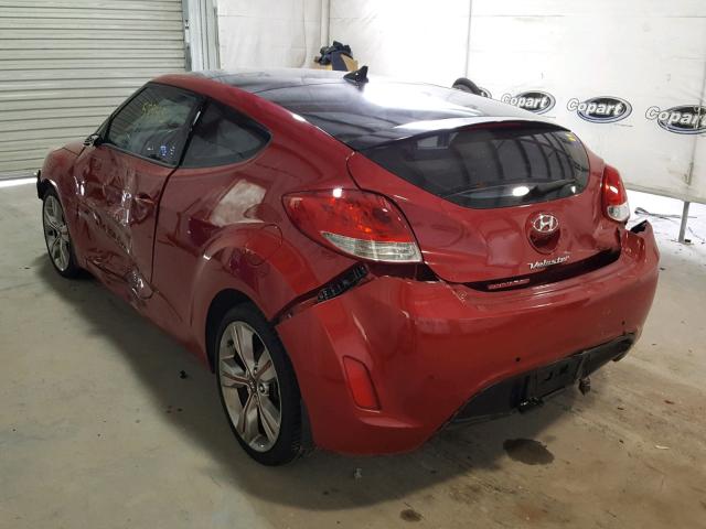 KMHTC6AD9DU097749 - 2013 HYUNDAI VELOSTER B RED photo 3