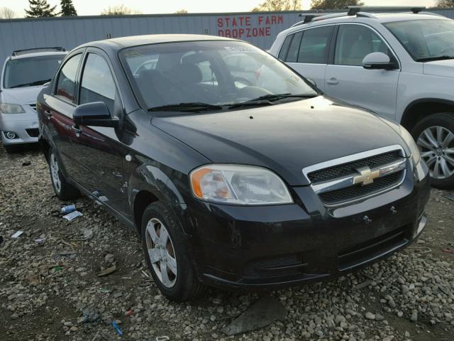 KL1TD56617B123144 - 2007 CHEVROLET AVEO BASE BLACK photo 1