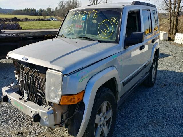 1J8HG48K36C235469 - 2006 JEEP COMMANDER SILVER photo 2