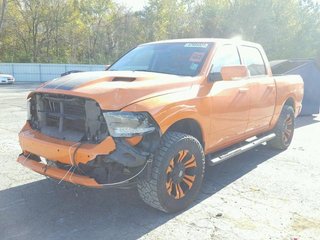 1C6RR7MT1FS685043 - 2015 RAM 1500 SPORT ORANGE photo 2