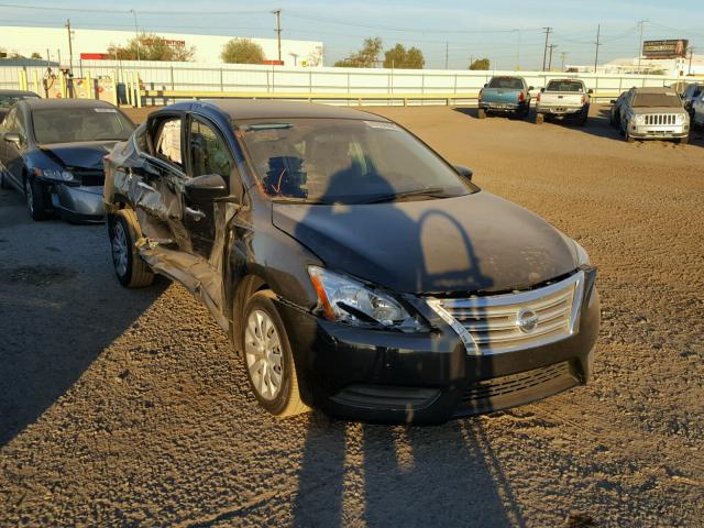 3N1AB7AP4DL795276 - 2013 NISSAN SENTRA S BLACK photo 1