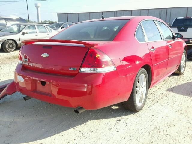 2G1WC5E3XD1151982 - 2013 CHEVROLET IMPALA LTZ RED photo 4