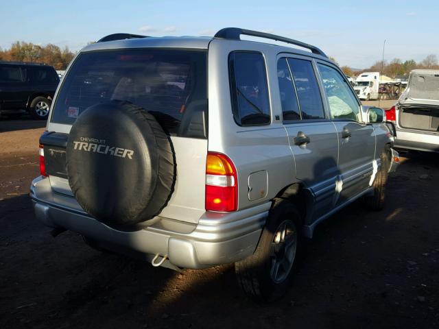 2CNBJ634636900416 - 2003 CHEVROLET TRACKER LT SILVER photo 4