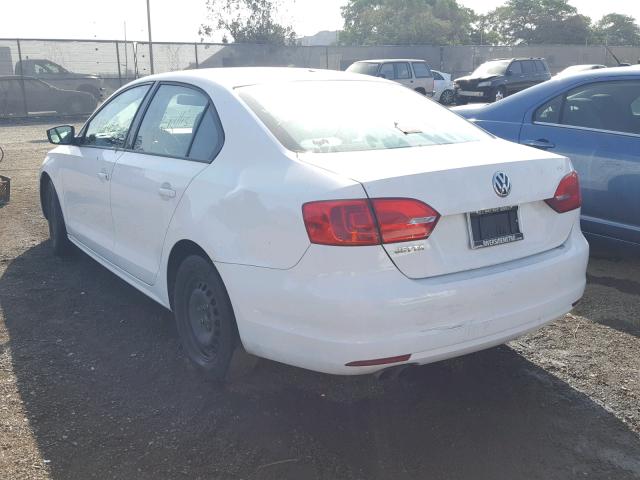 3VW2K7AJ0EM235177 - 2014 VOLKSWAGEN JETTA BASE 白色 照片 3