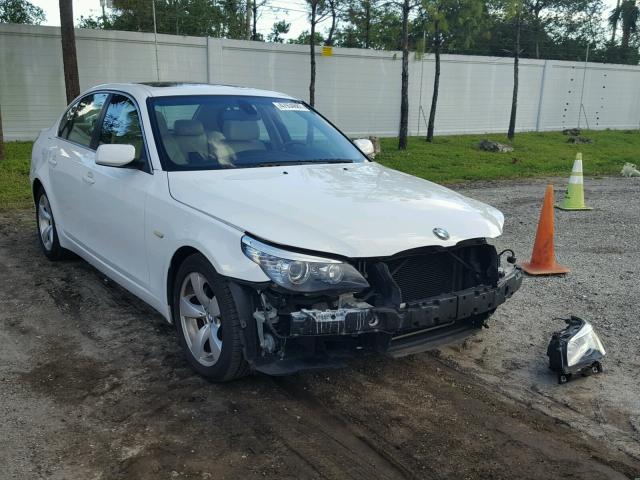 WBANU53528CT16523 - 2008 BMW 528 I WHITE photo 1