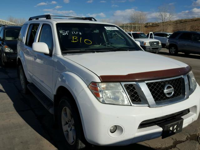 5N1AR18B78C650620 - 2008 NISSAN PATHFINDER WHITE photo 1