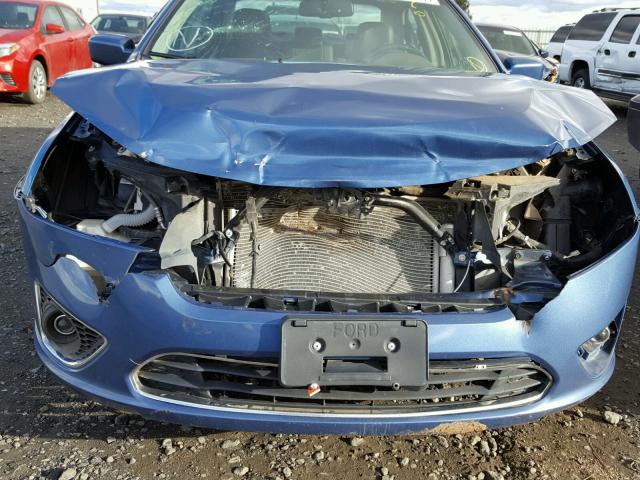 3FAHP0CG0AR312981 - 2010 FORD FUSION SEL BLUE photo 9