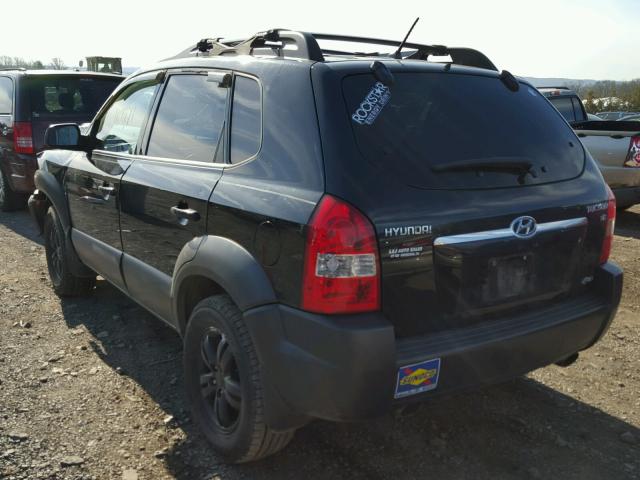 KM8JN72D27U687110 - 2007 HYUNDAI TUCSON SE BLACK photo 3