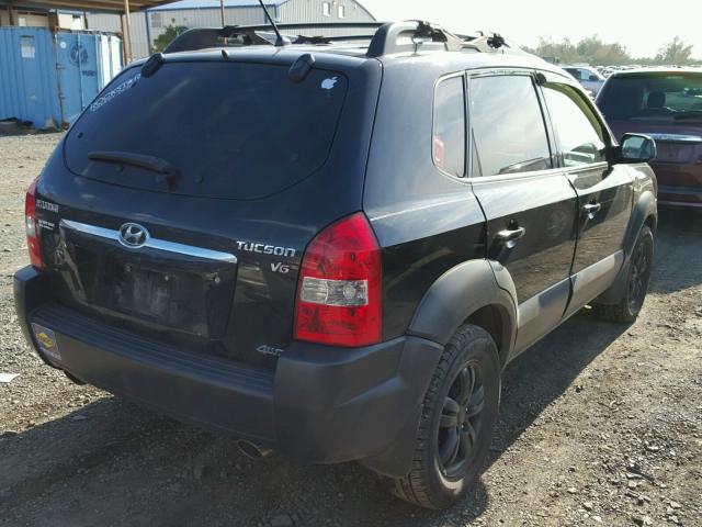 KM8JN72D27U687110 - 2007 HYUNDAI TUCSON SE BLACK photo 4