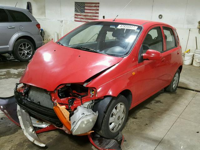 KL1TJ62604B165806 - 2004 CHEVROLET AVEO LS 红色 照片 2