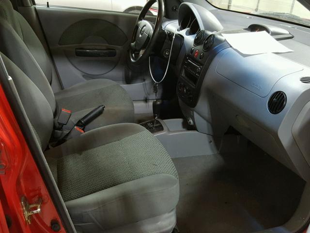 KL1TJ62604B165806 - 2004 CHEVROLET AVEO LS 红色 照片 5