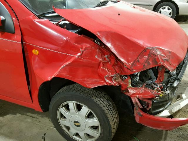 KL1TJ62604B165806 - 2004 CHEVROLET AVEO LS 红色 照片 9