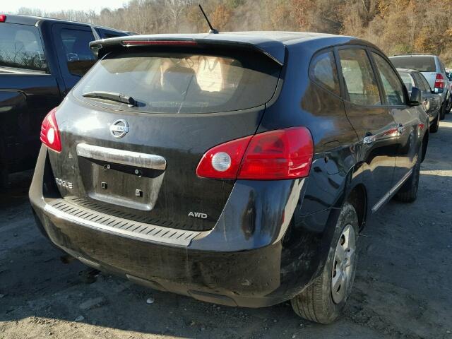 JN8AS5MV7DW607053 - 2013 NISSAN ROGUE S BLACK photo 4