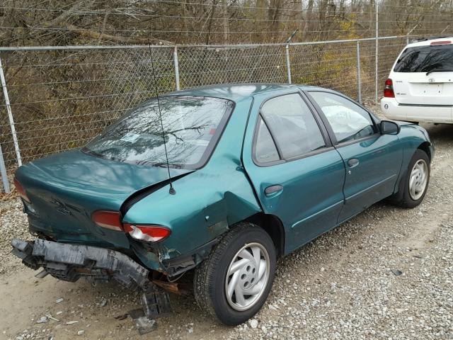 1G1JC5245X7260431 - 1999 CHEVROLET CAVALIER TEAL photo 4