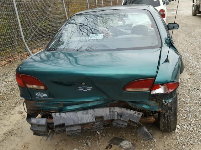 1G1JC5245X7260431 - 1999 CHEVROLET CAVALIER TEAL photo 9