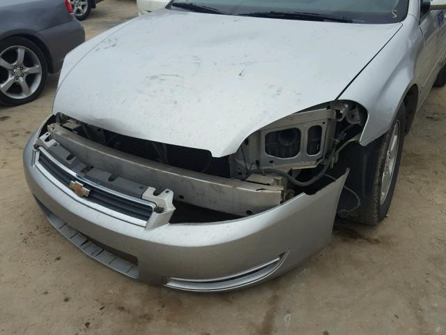 2G1WT55N679250659 - 2007 CHEVROLET IMPALA LT SILVER photo 9