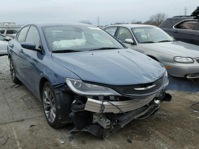 1C3CCCBB9FN555744 - 2015 CHRYSLER 200 S BLUE photo 1