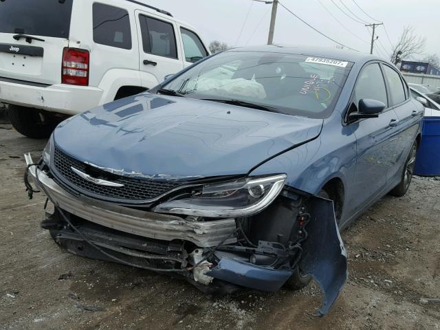 1C3CCCBB9FN555744 - 2015 CHRYSLER 200 S 蓝色 照片 2