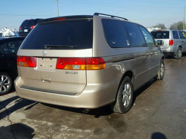 5FNRL18622B023524 - 2002 HONDA ODYSSEY EX GOLD photo 4