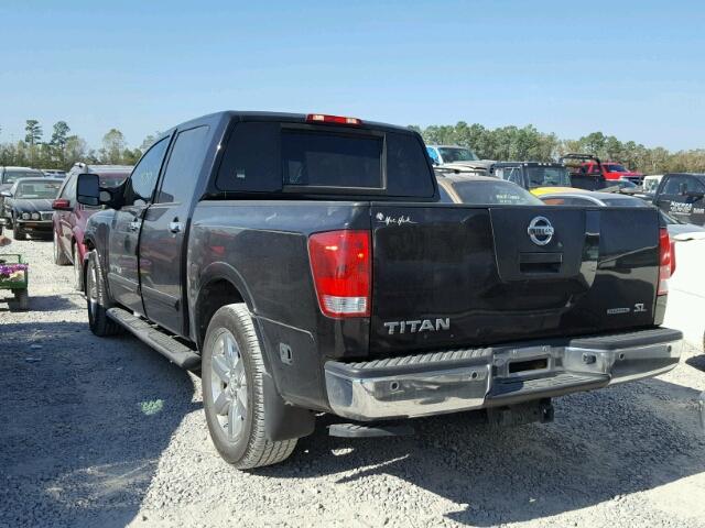 1N6BA0ED7CN313682 - 2012 NISSAN TITAN S BLACK photo 3