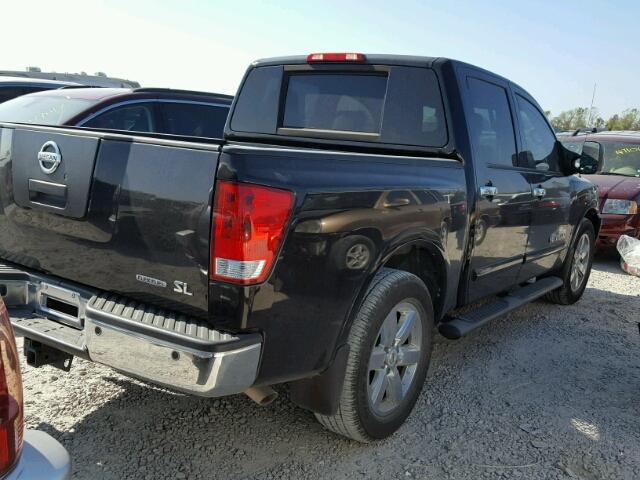 1N6BA0ED7CN313682 - 2012 NISSAN TITAN S BLACK photo 4