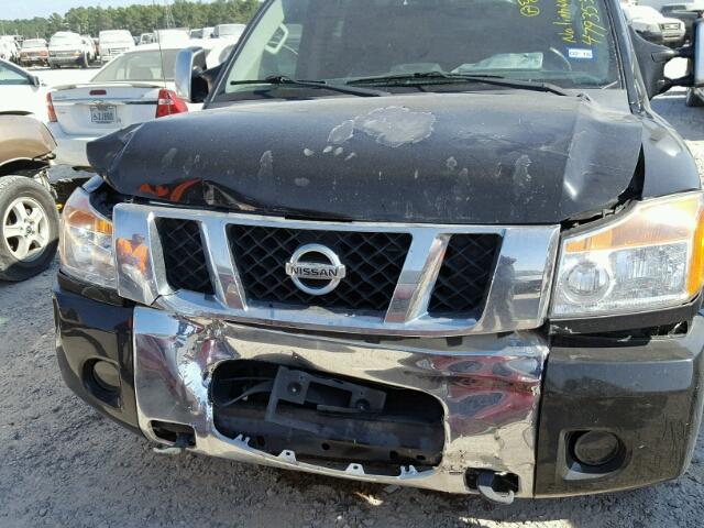 1N6BA0ED7CN313682 - 2012 NISSAN TITAN S BLACK photo 7