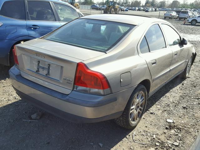 YV1RH58D222169295 - 2002 VOLVO S60 2.5T BEIGE photo 4