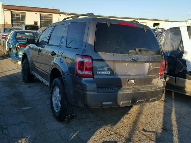 1FMCU9D75CKB67147 - 2012 FORD ESCAPE XLT GRAY photo 3