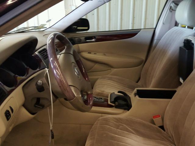 JTHBF30G120051109 - 2002 LEXUS ES 300 PURPLE photo 5