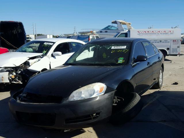 2G1WT58K879352451 - 2007 CHEVROLET IMPALA LT BLACK photo 2