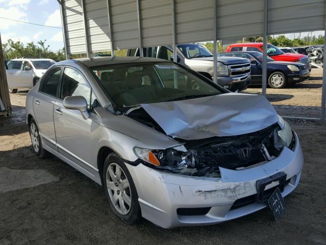 2HGFA1F52AH319348 - 2010 HONDA CIVIC LX SILVER photo 1