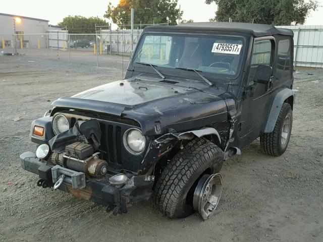 1J4FY19S8XP442386 - 1999 JEEP WRANGLER / BLACK photo 2