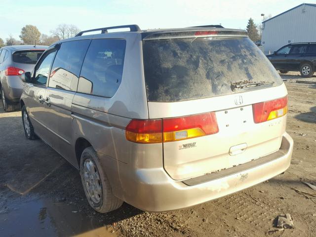 2HKRL18062H548048 - 2002 HONDA ODYSSEY EX TAN photo 3