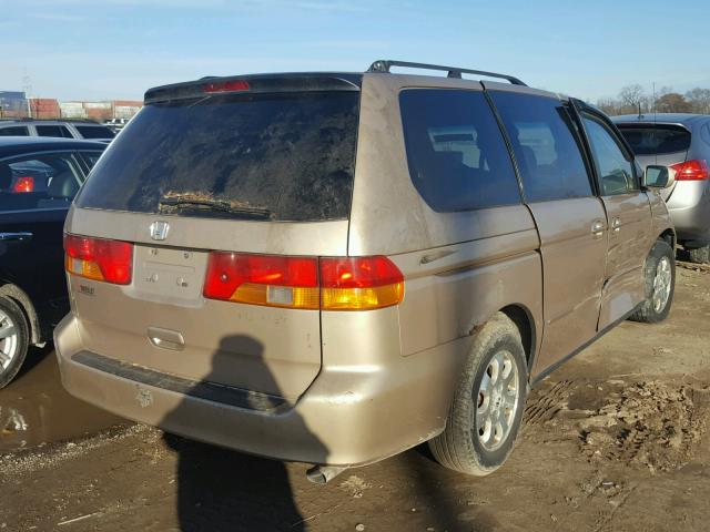 2HKRL18062H548048 - 2002 HONDA ODYSSEY EX TAN photo 4