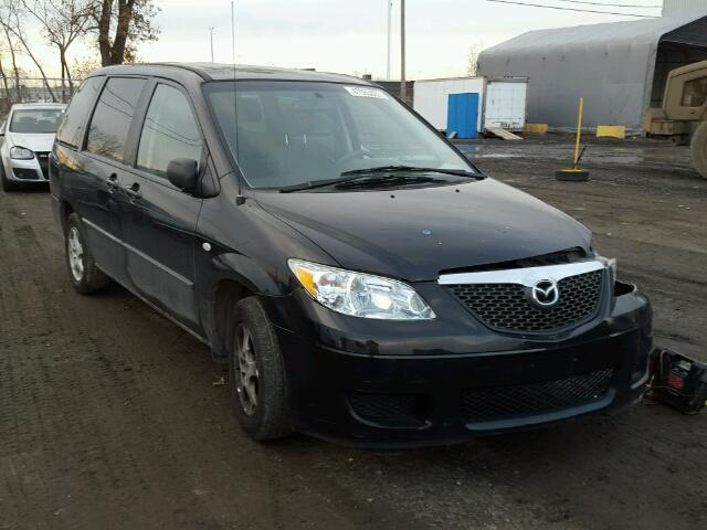 JM3LW28A650556347 - 2005 MAZDA MPV WAGON BLACK photo 1