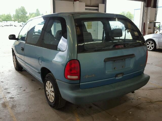 2P4FP2537XR458859 - 1999 PLYMOUTH VOYAGER BLUE photo 3