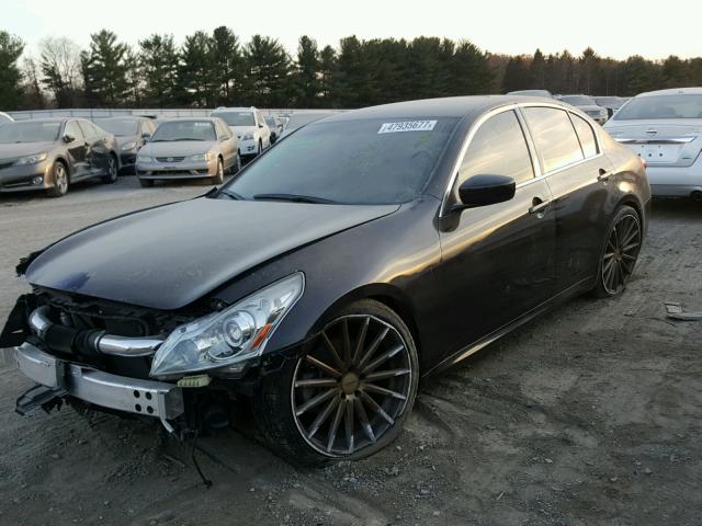 JN1CV6AR0DM351006 - 2013 INFINITI G37 BLACK photo 2