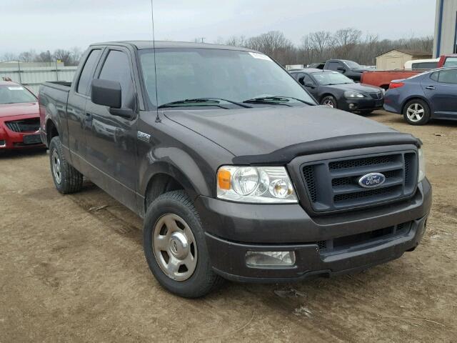 1FTRX12W45KE49722 - 2005 FORD F150 GRAY photo 1