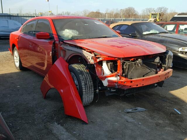 2C3CDXBG6GH351638 - 2016 DODGE CHARGER SE RED photo 1