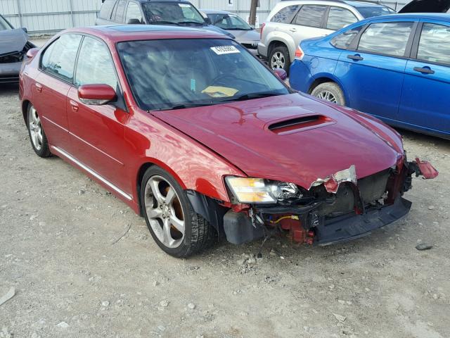 4S3BL676656217411 - 2005 SUBARU LEGACY GT RED photo 1