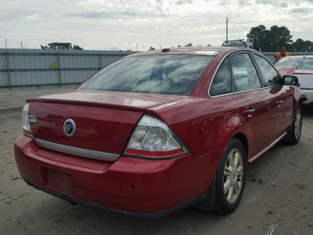 1MEHM42W49G614486 - 2009 MERCURY SABLE PREM MAROON photo 4