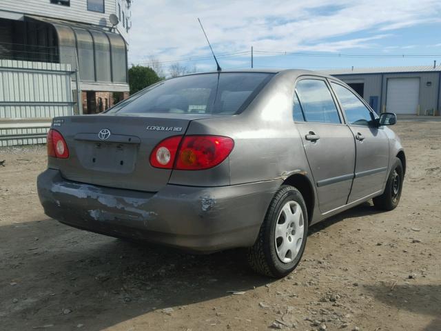 2T1BR32E03C083447 - 2003 TOYOTA COROLLA CE GRAY photo 4