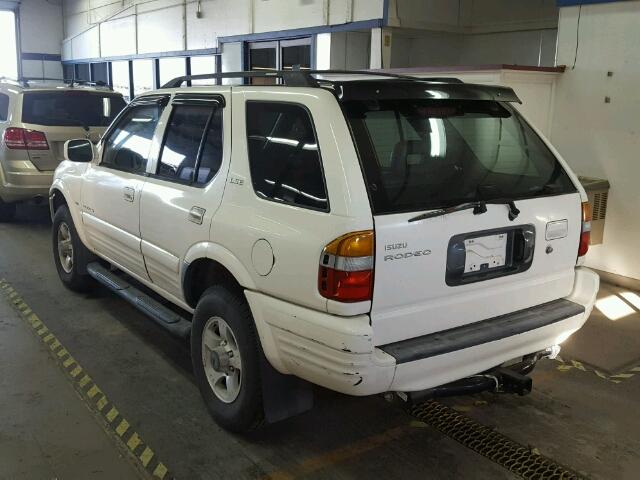 4S2CK58W6X4321061 - 1999 ISUZU RODEO S WHITE photo 3