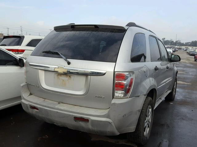 2CNDL23F156156675 - 2005 CHEVROLET EQUINOX LS SILVER photo 4