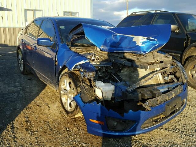 3FAHP0HA7CR409795 - 2012 FORD FUSION SE BLUE photo 1